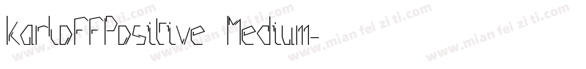 KarloffPositive Medium字体转换